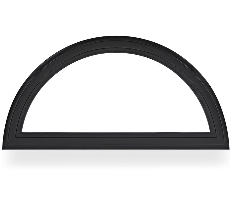 100 Sereis True Circle window in black