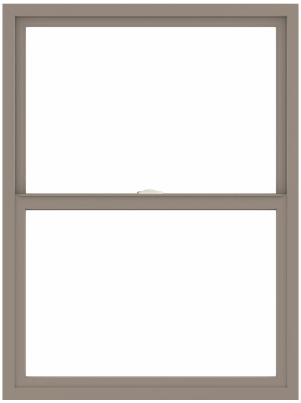 andersen 100 series single-hung window with sandtone trim