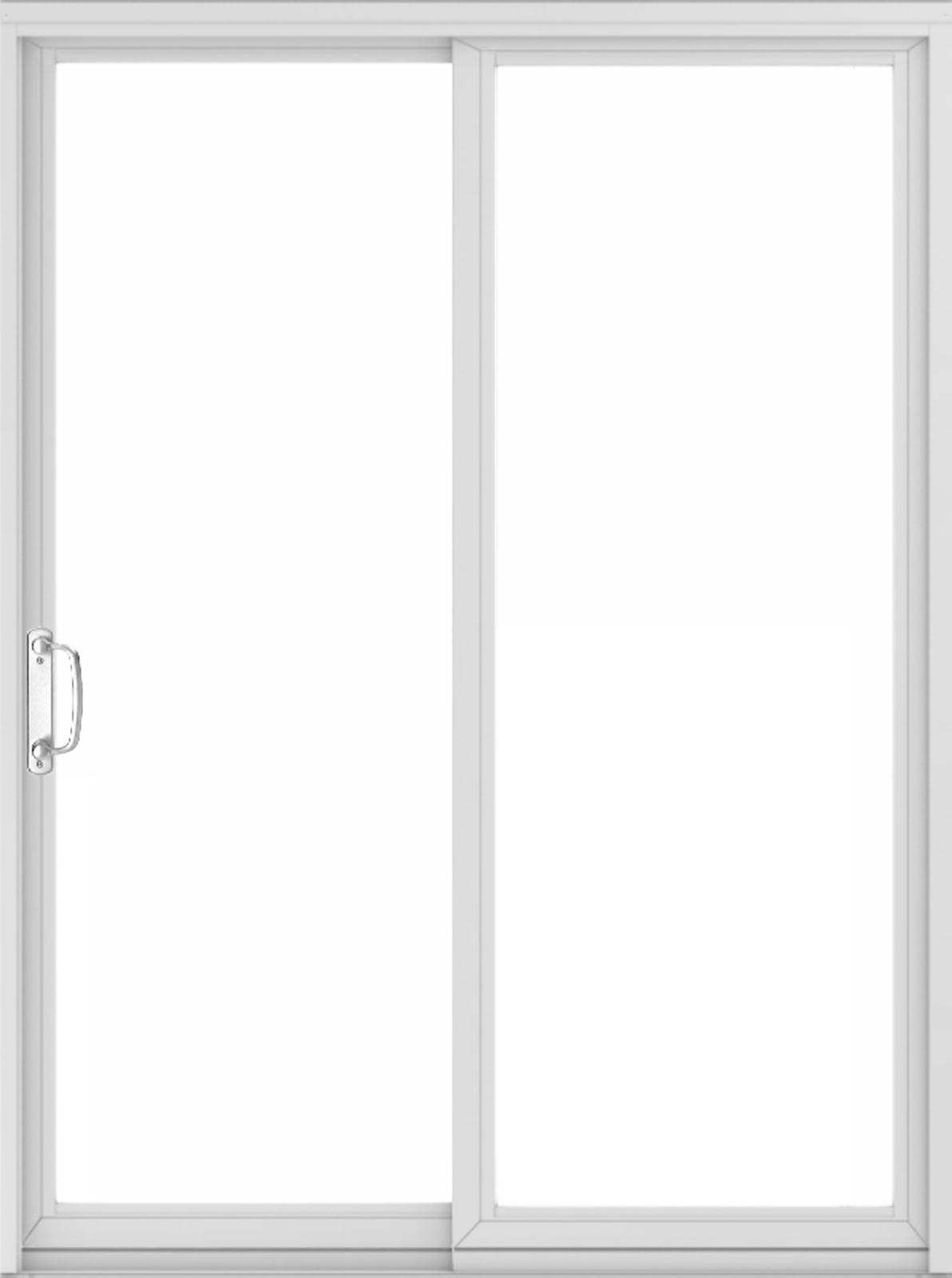Permashield exterior patio door in color white