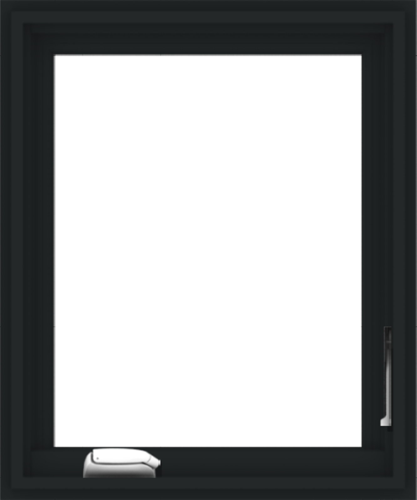 andersen e series casement window with black trim