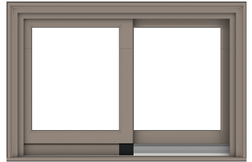 andersen e series gliding window with sandtone trim